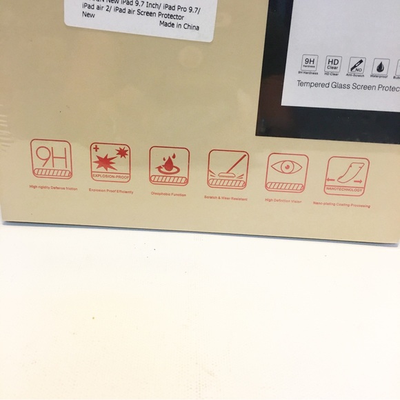 Sparin Screen Protector Pro Tempered Glass for iPad 9.7/iPad Pro 9.7/iPad Air 2 - Picture 2 of 4